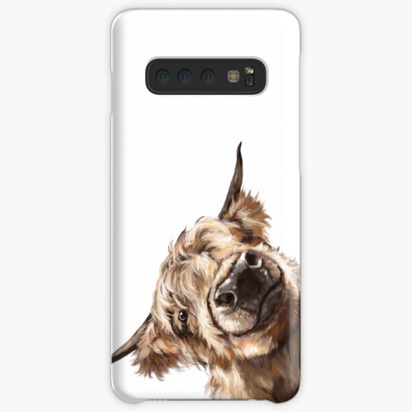 Sneaky Highland Cow Samsung Galaxy Snap Case