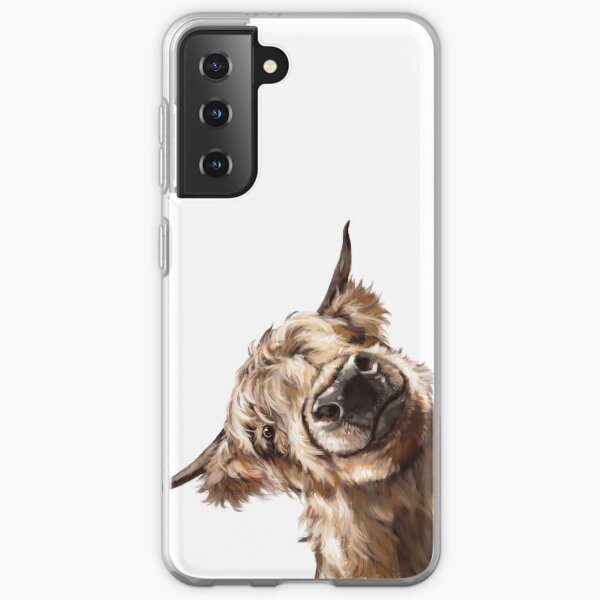 Sneaky Highland Cow Samsung Galaxy Soft Case