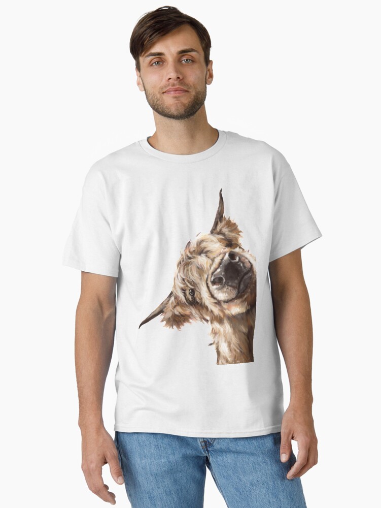 Thumbnail 1 of 7, Classic T-Shirt, Sneaky Highland Cow designed and sold by bignosework.