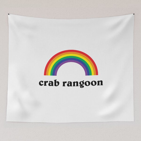 Item preview, Crab Rangoon Shirt with Rainbow Awesome designed and sold by kawaiisplatter.