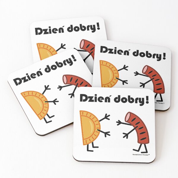 Item preview, Friendly Polish Foods - Pierogi and Kielbasa - Dzien Dobry T-Shirt designed and sold by nicenicenice9.