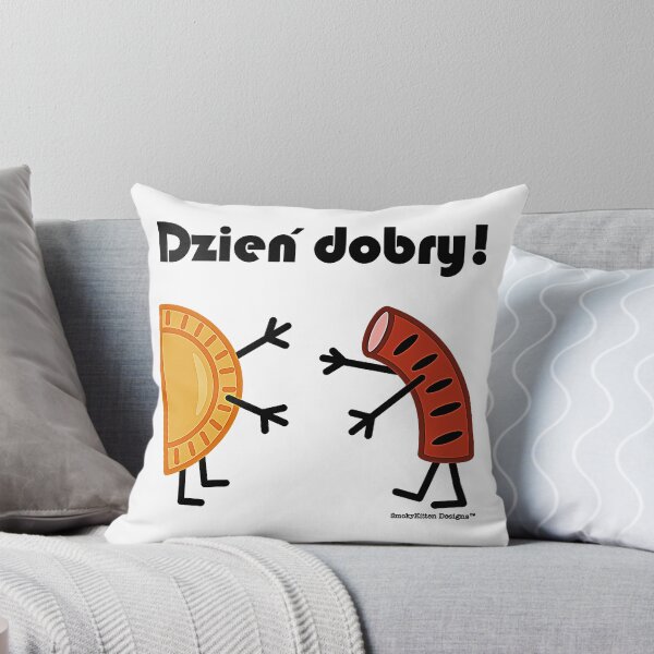 Artikelvorschau, Freundliche polnische Lebensmittel - Pierogi und Kielbasa - Dzien Dobry T-Shirt entworfen und verkauft von nicenicenice9.