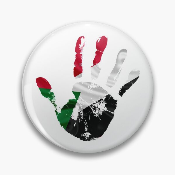 Item preview, SUDAN FLAG HANDPRINT STYLISH DESIGN designed and sold by ArabCorner.
