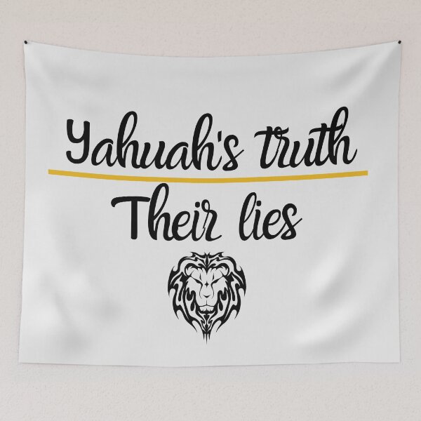 Item preview, Yahuah's Truth over their lies  (White) designed and sold by DaughterofYah.