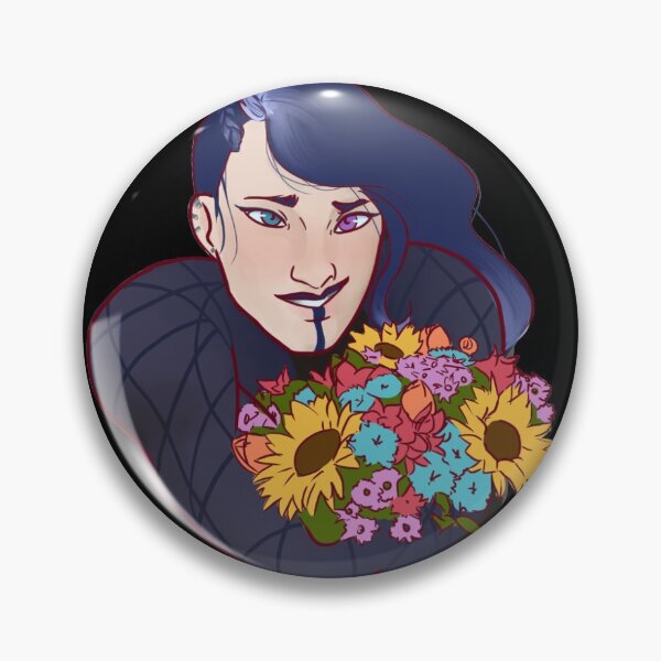 Item preview, Yasha with a bouquet of flowers designed and sold by Lexolasart.
