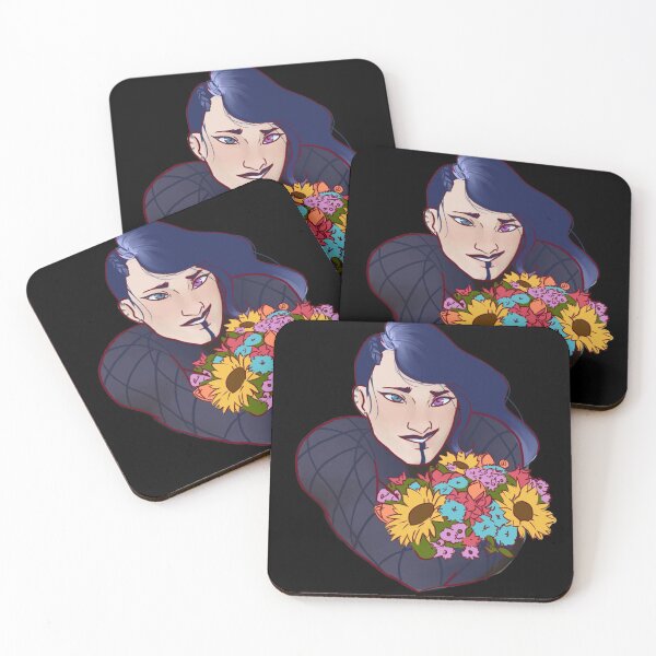 Item preview, Yasha with a bouquet of flowers designed and sold by Lexolasart.