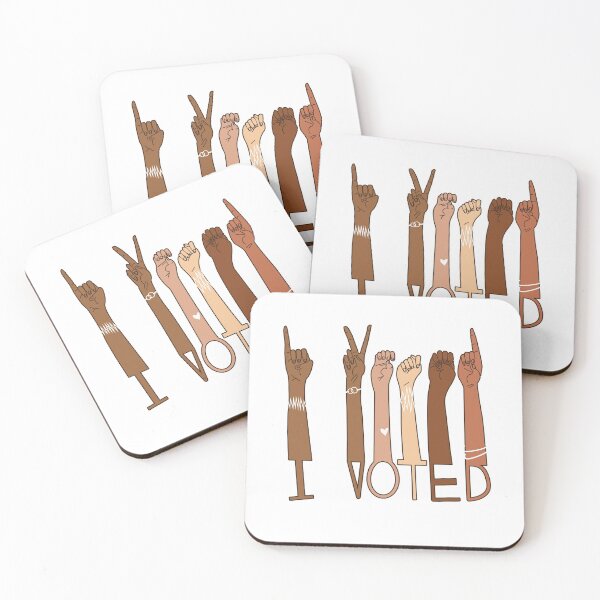 Item preview, I Voted Diverse Sign Language Design designed and sold by kawaiisplatter.
