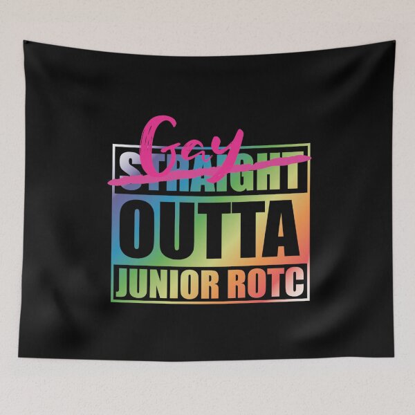 Item preview, Gay Outta Junior ROTC LGBT Pride JROTC designed and sold by kawaiisplatter.