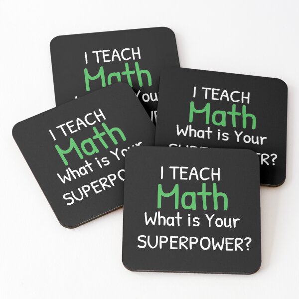 Item preview,  I Teach Math What's Your Superpower - Perfect Teachers Day Gifts  designed and sold by Islanr.