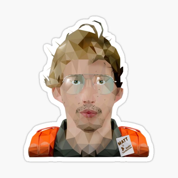 Vista previa del artículo con la obra «MATT (TÉCNICO DE RADAR) BAJO POLY», diseñado y vendido por hoodwinkedfool.