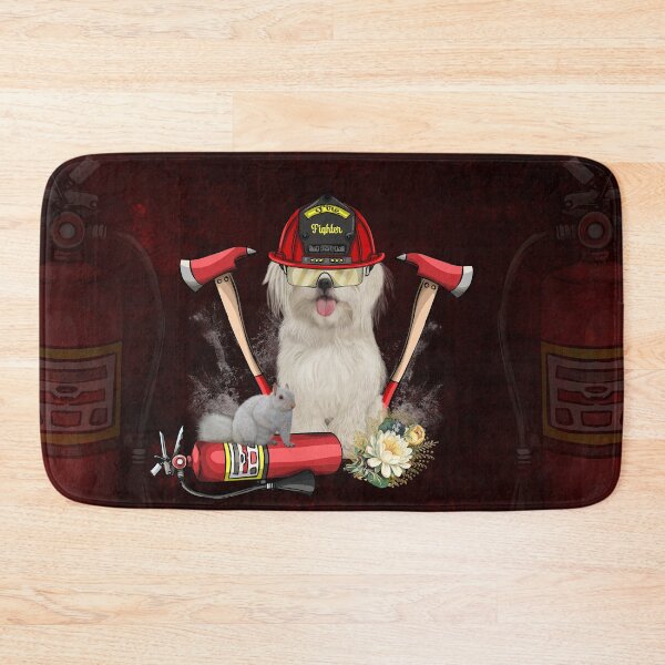 Item preview, Funny cute firefighter dog designed and sold by nicky2342.