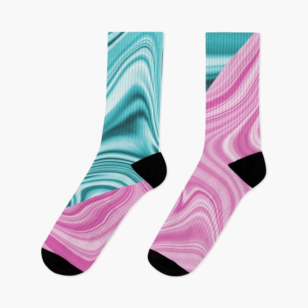 Item preview, Liquid marble pink and turquoise swirl pattern  design  designed and sold by Moussa  Sussi.