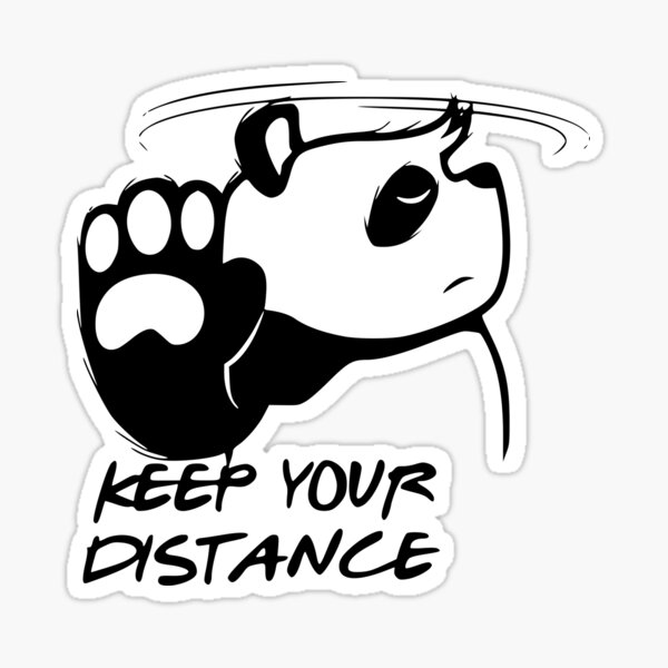 Keep Your Distance Sticker