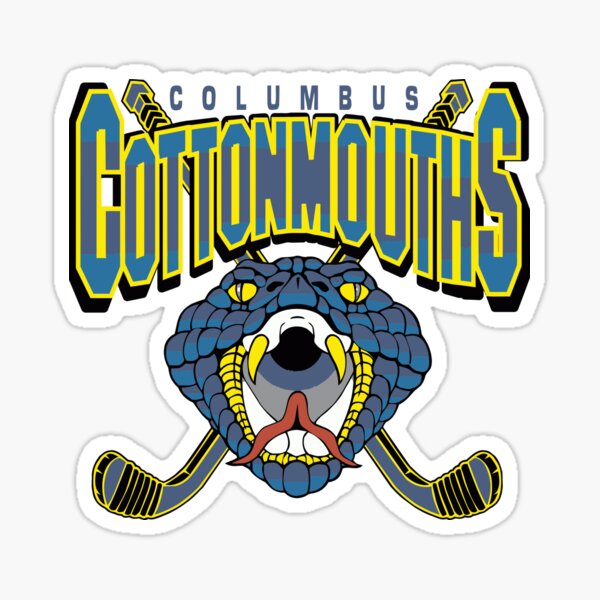 "Columbus Cottonmouths" Sticker for Sale by Kanaryart Redbubble
