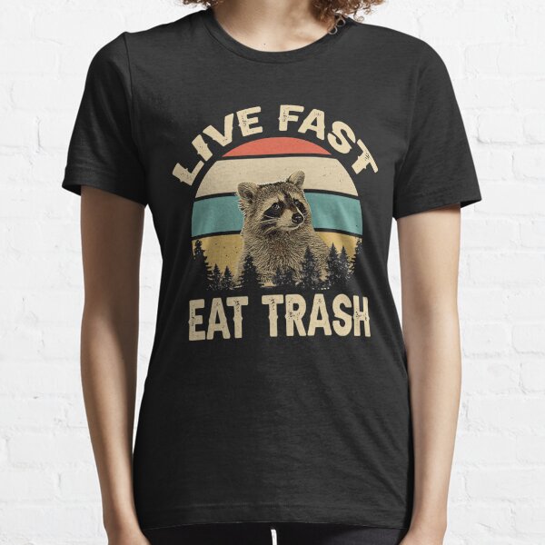 Camiseta Live Fast Eat Trash, Studio Geek