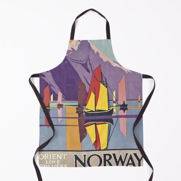 Item preview, retro classic Norway poster designed and sold by CorasPosters.