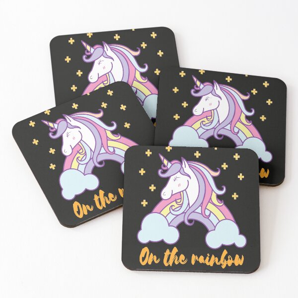 Item preview, rainbow unicorn cute designed and sold by Urbo Panda.