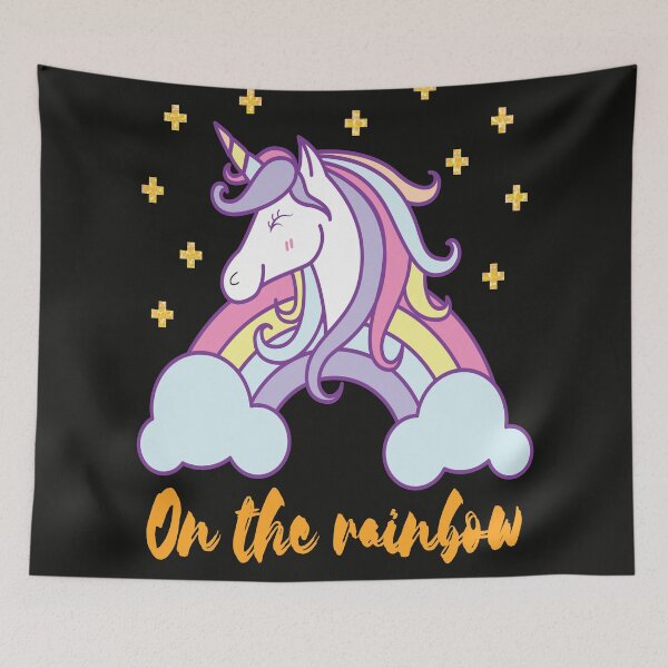 Item preview, rainbow unicorn cute designed and sold by Urbo Panda.
