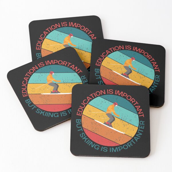 Item preview, Education Is Important But Skiing Is Importanter designed and sold by giftsbyminuet.