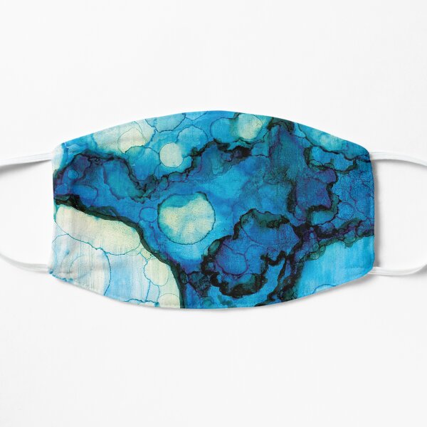 Abstract Blue Tree Flat Mask