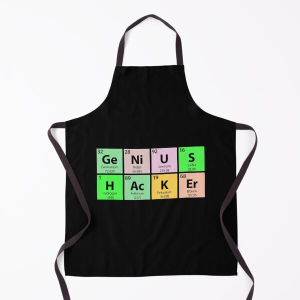 Item preview, Genius Hacker Periodic Table designed and sold by Gold Wings Tees.