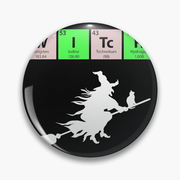 Item preview, Periodic Table Witch with Witch Graphic designed and sold by Gold Wings Tees.