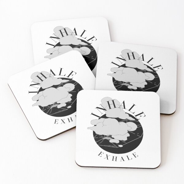 Item preview, Inhale Exhale black and white design designed and sold by Vnopp.