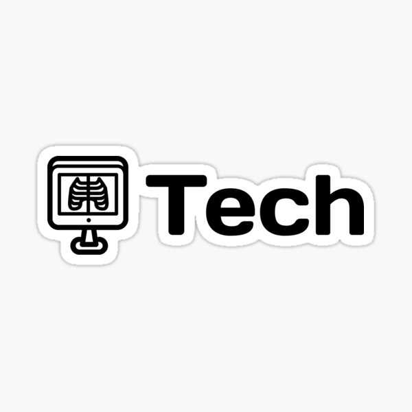 Tecnología de rayos X Pegatina