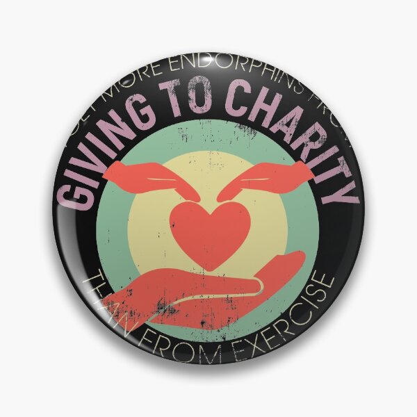 Item preview, I get more endorphins from giving to charity than from exercise designed and sold by Gold Wings Tees.