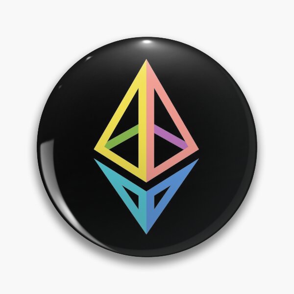 Item preview, ETH Ethereum 2.0 Color logo link crypto defi blockchain cryptocurrency fintech mask designed and sold by Common Truth.