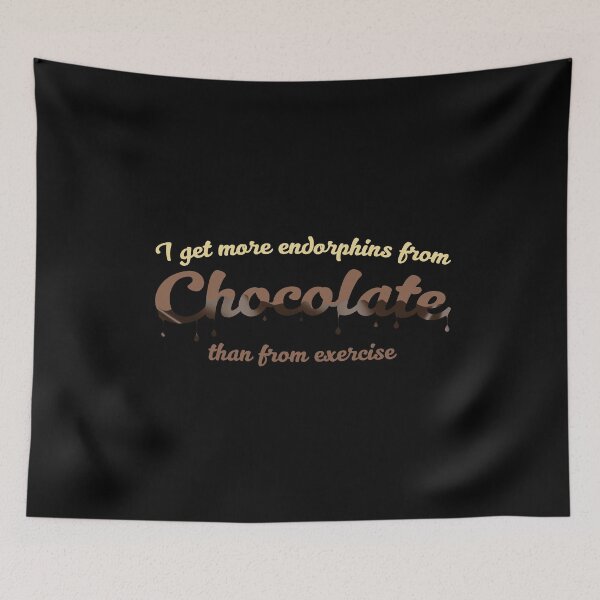 Item preview, I get more endorphins from chocolate than from exercise designed and sold by Gold Wings Tees.
