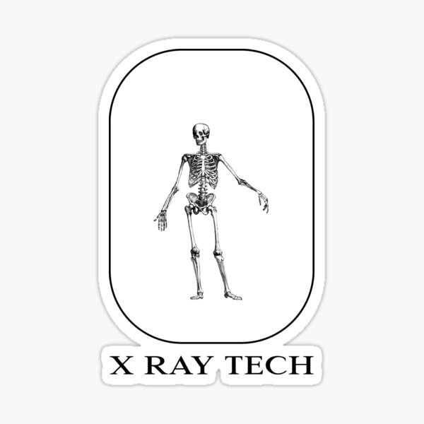 Tecnología de rayos X Pegatina