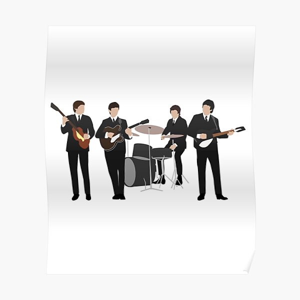 Beatle Vintage Line Up Poster