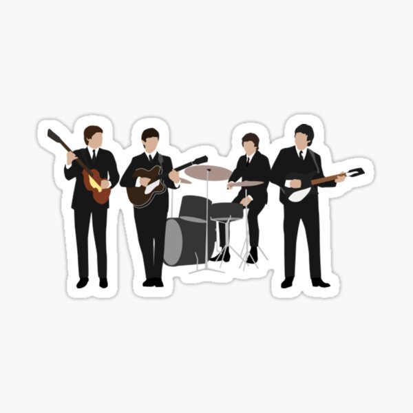 Beatle Vintage Line Up Sticker