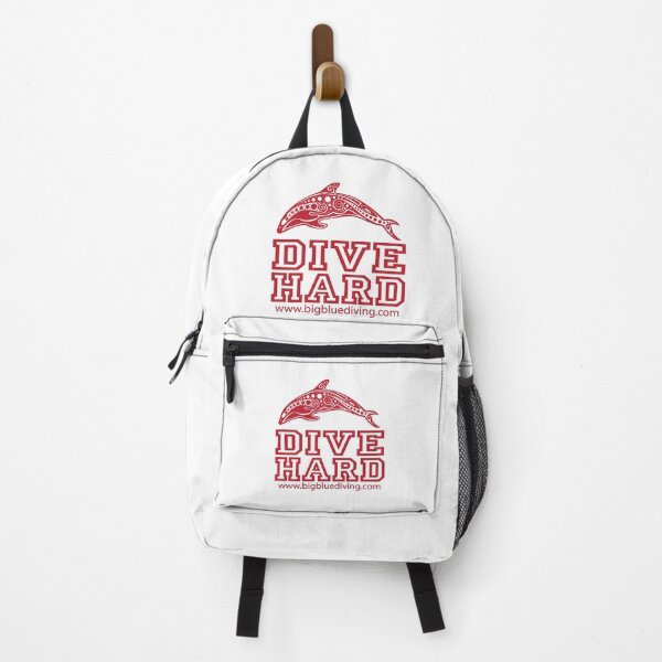 Item preview, Dive Hard Logo Maroon Red designed and sold by BigBlueDiving.