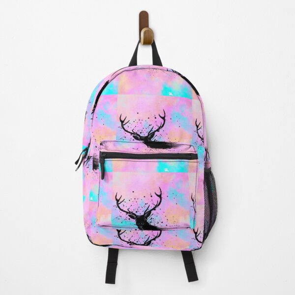 Item preview, Silhouette of reindeer on beautifull pink background  designed and sold by Ani1111.