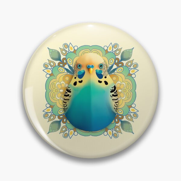 Item preview, Blue Bohemian Budgerigar Mandala designed and sold by Karin Taylor.