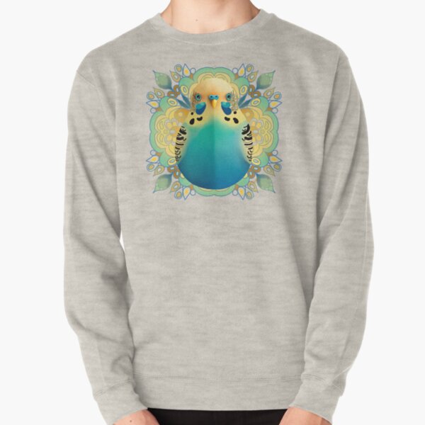 Boho Budgie Pullover Sweatshirt
