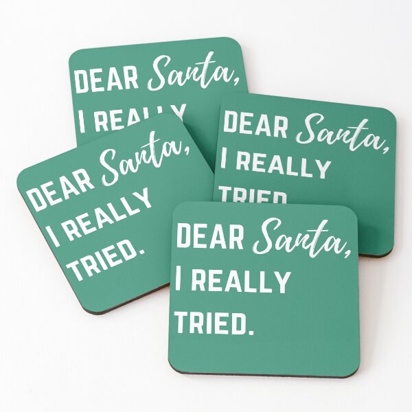 Item preview, Dear Santa, I really tried | Christmas Design designed and sold by cheekygelding.