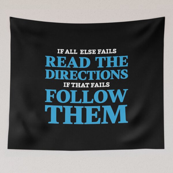 Item preview, If all else fails, read the directions. If that fails, follow them designed and sold by Gold Wings Tees.
