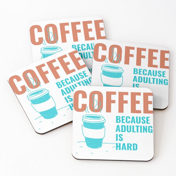 Item preview, Coffee Because Adulting is Hard designed and sold by JuanGames.