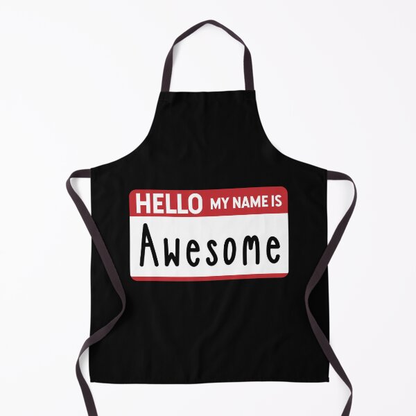 Item preview, Hello my name is Awesome Nametag designed and sold by Gold Wings Tees.
