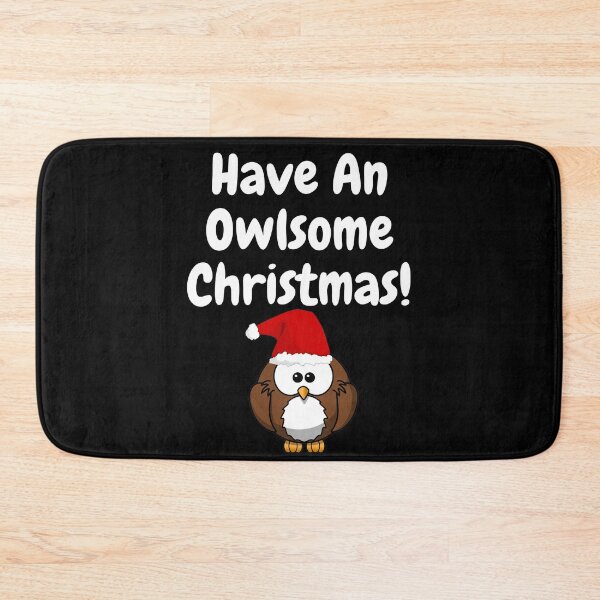 Item preview, Have An Owlsome Christmas Cute Owl  Holiday designed and sold by BellaVille.