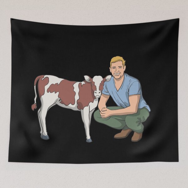 Item preview, Farmer with calf designed and sold by Monkey Ful.