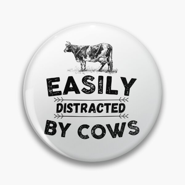 Item preview, Easily Distracted by Cows Vintage designed and sold by The Little Wood Cottage.