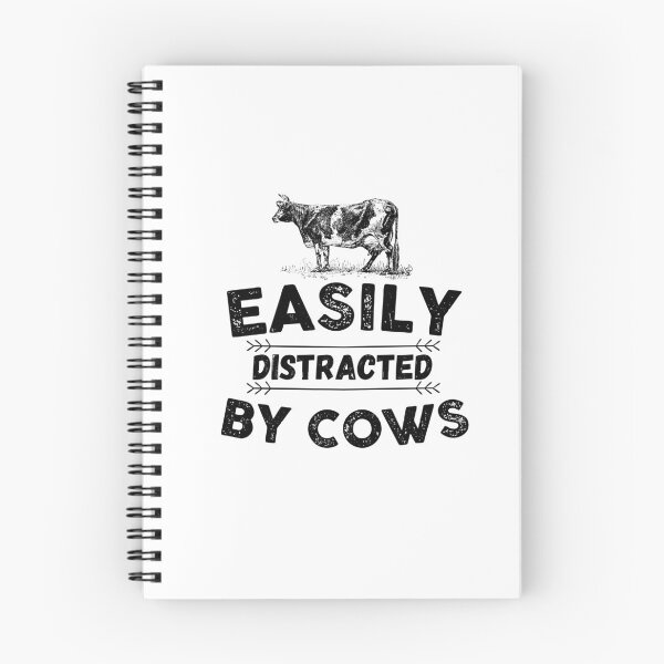 Item preview, Easily Distracted by Cows Vintage designed and sold by The Little Wood Cottage.
