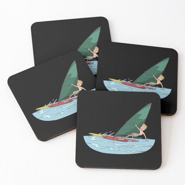 Item preview, Windsurfer with one hand on the sail designed and sold by Monkey Ful.