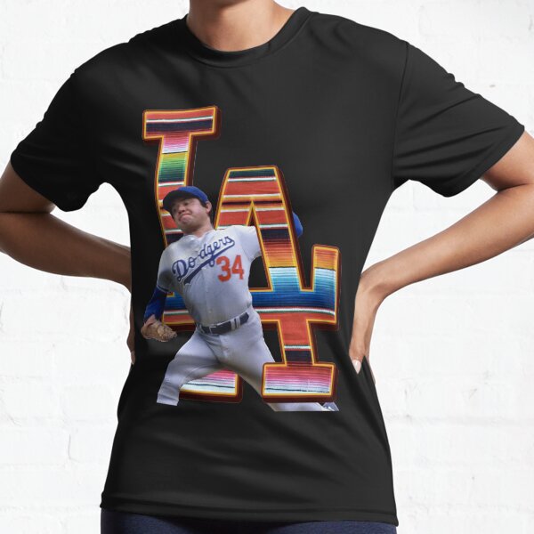 Fernando Valenzuela SERAPE Julio Urias Los angeles latino pride Serape LA mookie betts corey seager justin turner kike hernandez and cody bellinger bleed blue itfdb fan art Active T-Shirt