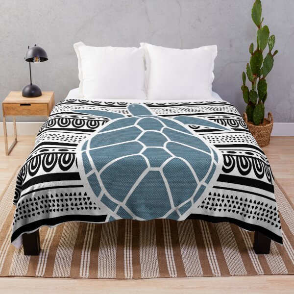 Item preview, Blue Sea Turtle on b&w designed and sold by Amilia Korre.