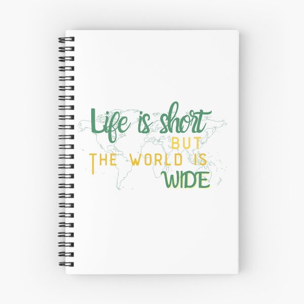 Item preview, Life is short but the world is wide designed and sold by SpicyCherrys.